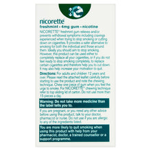 Load image into Gallery viewer, Nicorette 4mg Freshmint Chewing Gum- 25 Pieces
