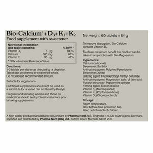 Pharma Nord Bio-Calcium + D3 + K 500mg - 150 Tablets