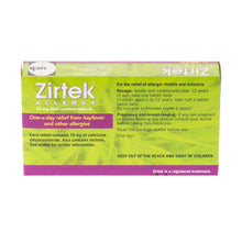 Load image into Gallery viewer, Zirtek Allergy Relief Tablets