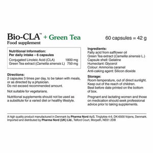 Pharma Nord Bio CLA and Green Tea - Pack of 60 Capsules