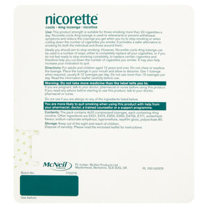 Nicorette Cools Lozenge 4mg 80 Pack