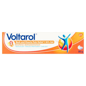 Voltarol Back and Muscle Pain Relief 1.16% Gel Triple Pack