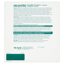 Load image into Gallery viewer, Nicorette QuickMist Mouthspray Duo Pack 1mg Cool Berry