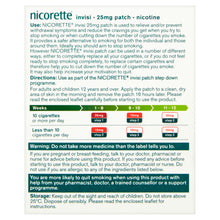 Load image into Gallery viewer, Nicorette Invisi 25mg Patch Step 1