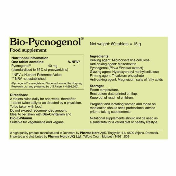 Pharma Nord Bio-Pycnogenol 40mg - 60 capsules – Xtreme Pharmacy
