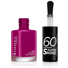 Load image into Gallery viewer, Rimmel 60 Seconds Super-Shine Nail Polish Berries and Cream 340