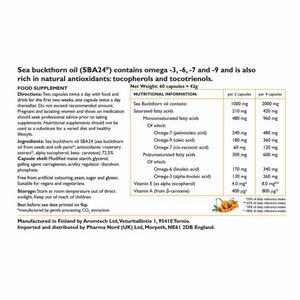 Pharma Nord Omega 7 Sea Buckthorn Oil Omega 3 6 7 And 9 - 150 Capsules