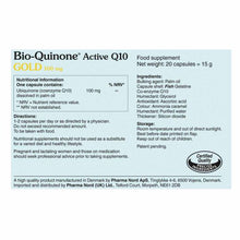 Load image into Gallery viewer, Pharma Nord Bio-Quinone Active Q10 Gold 100mg Starter Pack 20 Capsules