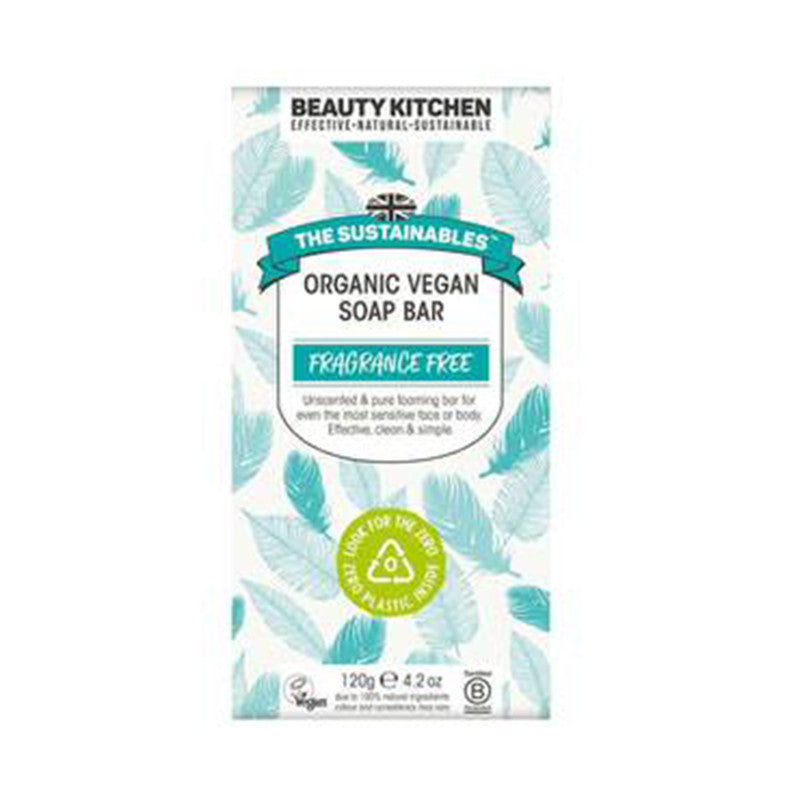 Beauty Kitchen The Sustainables Fragrance Free Organic Vegan Soap Bar