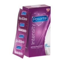 Load image into Gallery viewer, Pasante Intensity Condoms With Ribs And Dots