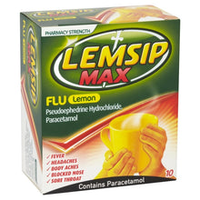 Load image into Gallery viewer, Lemsip Max Flu Lemon Sachets