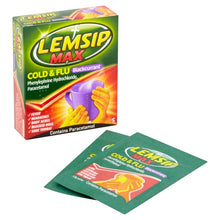 Load image into Gallery viewer, Lemsip Max Cold And Flu Blackcurrant Sachets