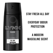 Load image into Gallery viewer, Lynx Body Spray &amp; Deodorant Black
