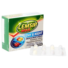 Load image into Gallery viewer, Lemsip Max Day &amp; Night Cold &amp; Flu Capsules