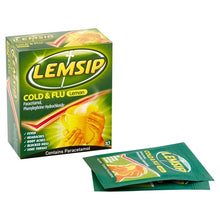 Load image into Gallery viewer, Lemsip Cold &amp; Flu Lemon Sachets