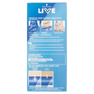 Schwarzkopf Live Ultra Brights Or Pastel 95 Electric Blue Hair Dye