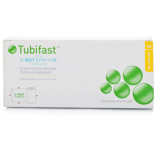 Tubifast 2-Way Stretch Yellow Line Bandage