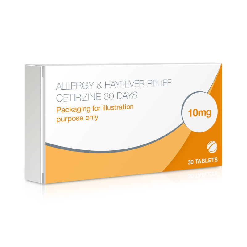 Allergy & Hayfever Relief Tablets Cetirizine 30 Days