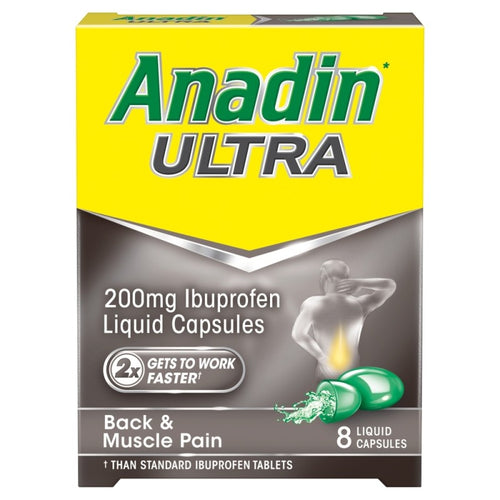 Anadin Ultra 200mg Liquid Capsules