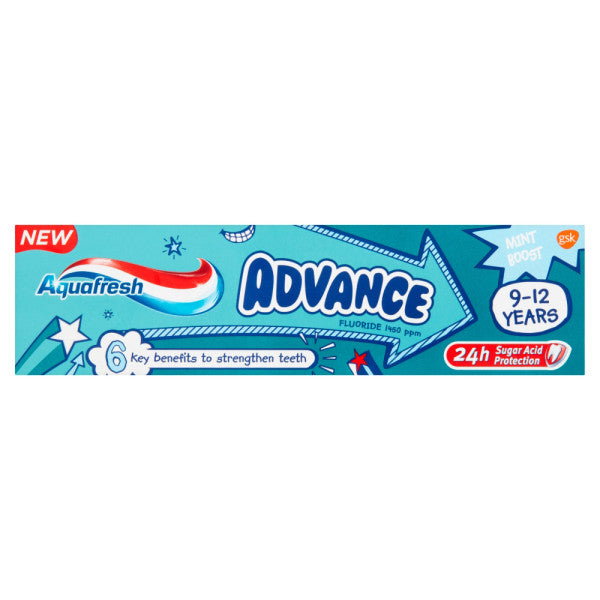Aquafresh Advance Kids Toothpaste 9-12 Years
