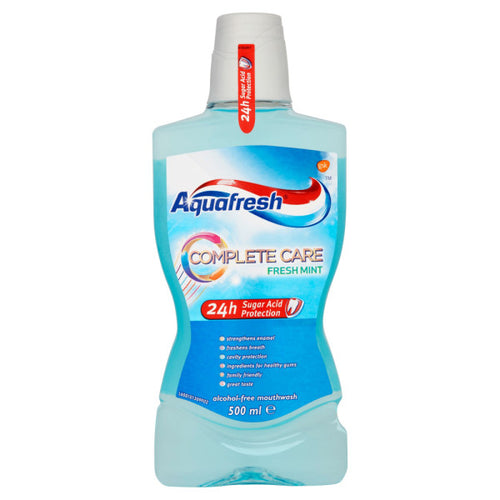Aquafresh Mouthwash Complete Care Alcohol Free Fresh Mint