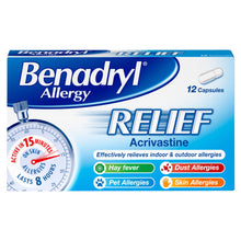 Load image into Gallery viewer, Benadryl Allergy Relief Capsules