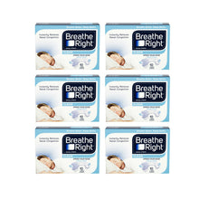 Load image into Gallery viewer, Breathe Right Congestion Relief Nasal Strips Clear Large Six Pack