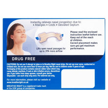 Load image into Gallery viewer, Breathe Right Congestion Relief Nasal Strips Original Large Eight Pack