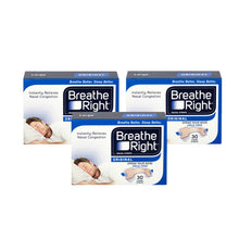 Load image into Gallery viewer, Breathe Right Nasal Strips Original Large Triple Pack
