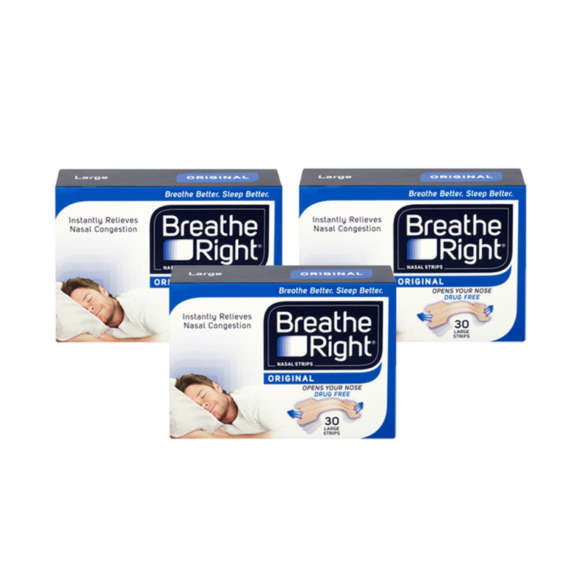 Breathe Right Nasal Strips Original Large Triple Pack