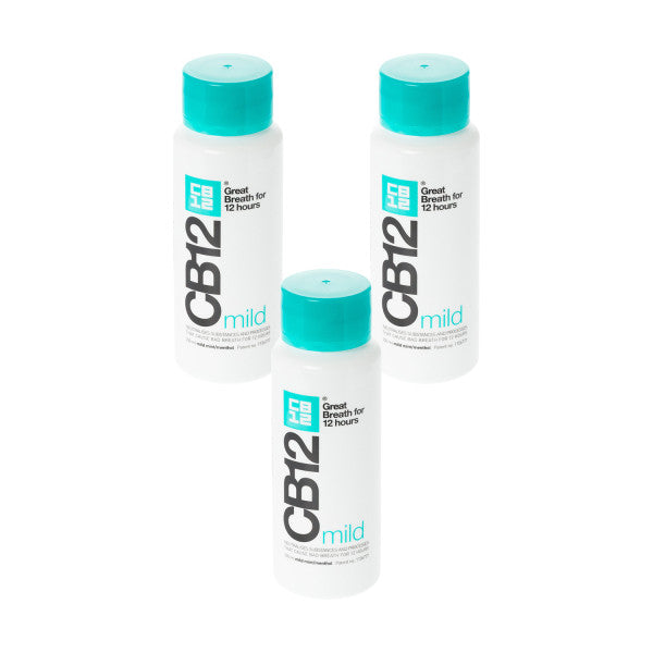 CB12 Mild Mint-Menthol Mouthwash - Triple Pack