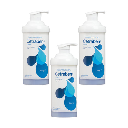 Cetraben Emollient Cream Pump Dispenser - Triple Pack