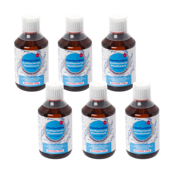 Chlorhexidine Mouthwash Mint 6 Pack