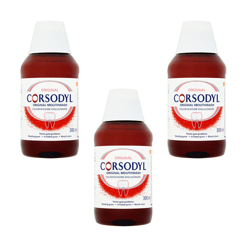 Corsodyl Gum Problem Original Mouthwash Triple Pack