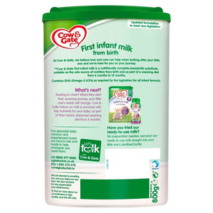 Cow & Gate 1 First Baby Milk Formula From Birth Triple Pack