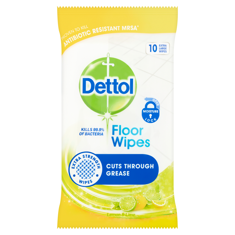 Dettol Citrus Floor Extra Large Wipes