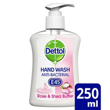 Load image into Gallery viewer, Dettol Liquid Handwash with E45 Rose &amp; Shea Butter