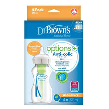 Load image into Gallery viewer, Dr Brown&#39;s Options+ Anti-Colic Bottles 4 Pack