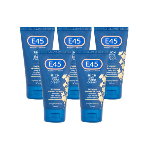 E45 Rich Hand Cream 50ml - 5 Pack