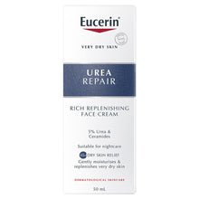 Load image into Gallery viewer, Eucerin Replenishing Face Cream Night 5% Urea