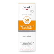 Load image into Gallery viewer, Eucerin Sun Fluid Anti Ageing Face SPF50