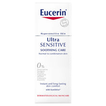 Load image into Gallery viewer, Eucerin UltraSENSITIVE Soothing Care Face Cream for Normal to Combination Skin