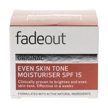 Load image into Gallery viewer, Fade Out Original Even Skin Tone Moisturiser SPF15