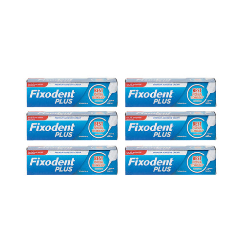 Fixodent Food Seal Denture Adhesive Cream 6 Pack