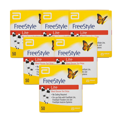 Freestyle Lite Blood Glucose Testing Strips - 6 Pack