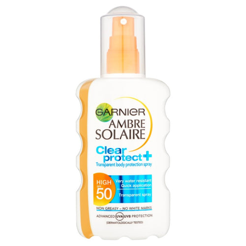 Garnier Ambre Solaire Clear Protect Sun Cream Spray SPF50