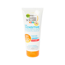 Load image into Gallery viewer, Garnier Ambre Solaire Kids Sensitive Advanced Sun Cream Lotion SPF50+