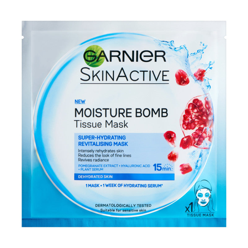 Garnier Moisture Bomb Pomegranate Hydrating Face Sheet Mask