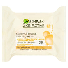 Load image into Gallery viewer, Garnier Miceller Oil-Infused Cleansing Wipes