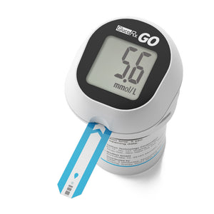 GlucoRx Go Blood Glucose Meter with 50 Test Strips